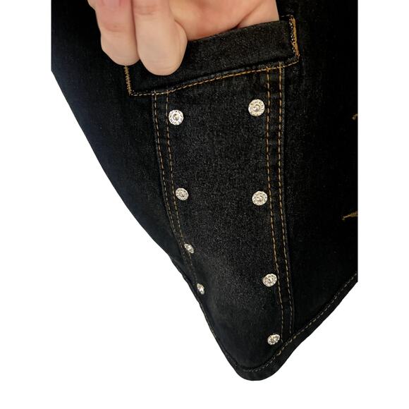 Diane Gilman 1x Fashion Vest cowboy rodeo vntg country plus size colorful denim - Picture 8 of 9